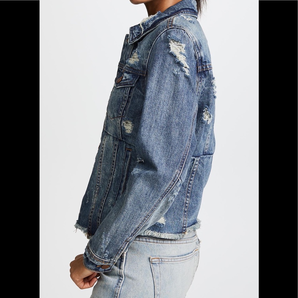 Blank NYC distressed cropped jacket